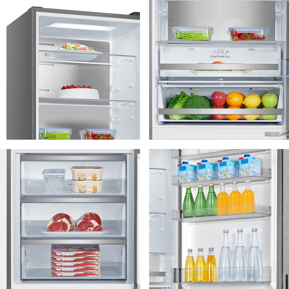 Hisense RB645N4BIE Hi3 Total No Frost Fridge Freezer, 60/40, Stainless Steel, E Rated