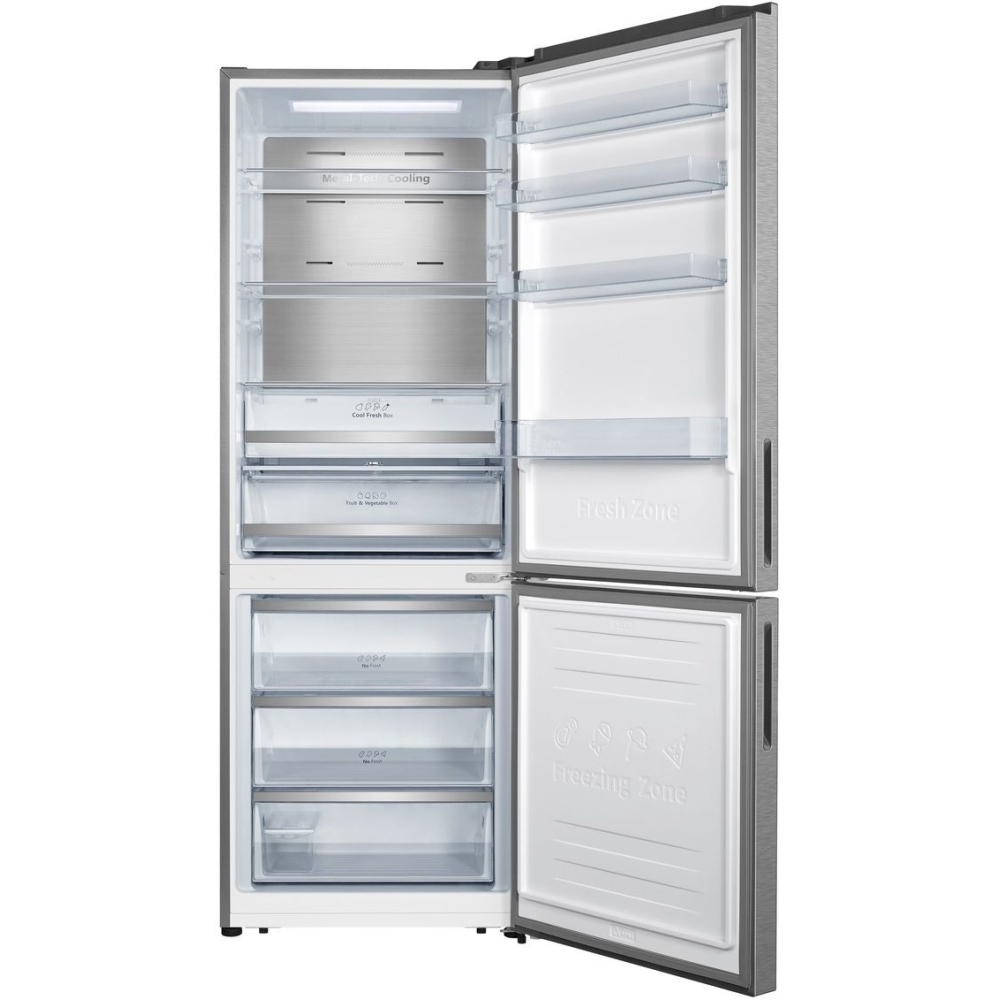 Hisense RB645N4BIE Total No Frost Fridge Freezer, 60/40, Stainless Steel, E Rated