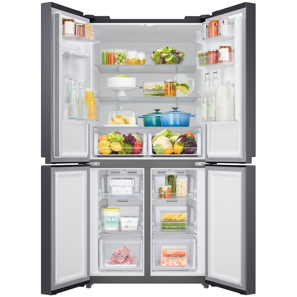 Samsung RF48A401EB4 Series 8 American Fridge Freezer, Gentle Black