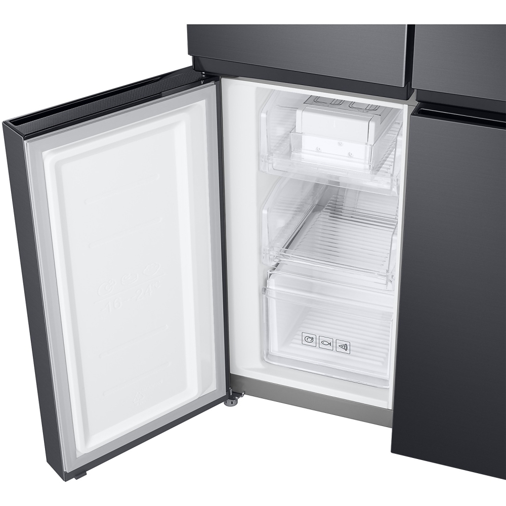 Samsung RF48A401EB4 Series 8 American Fridge Freezer, Gentle Black