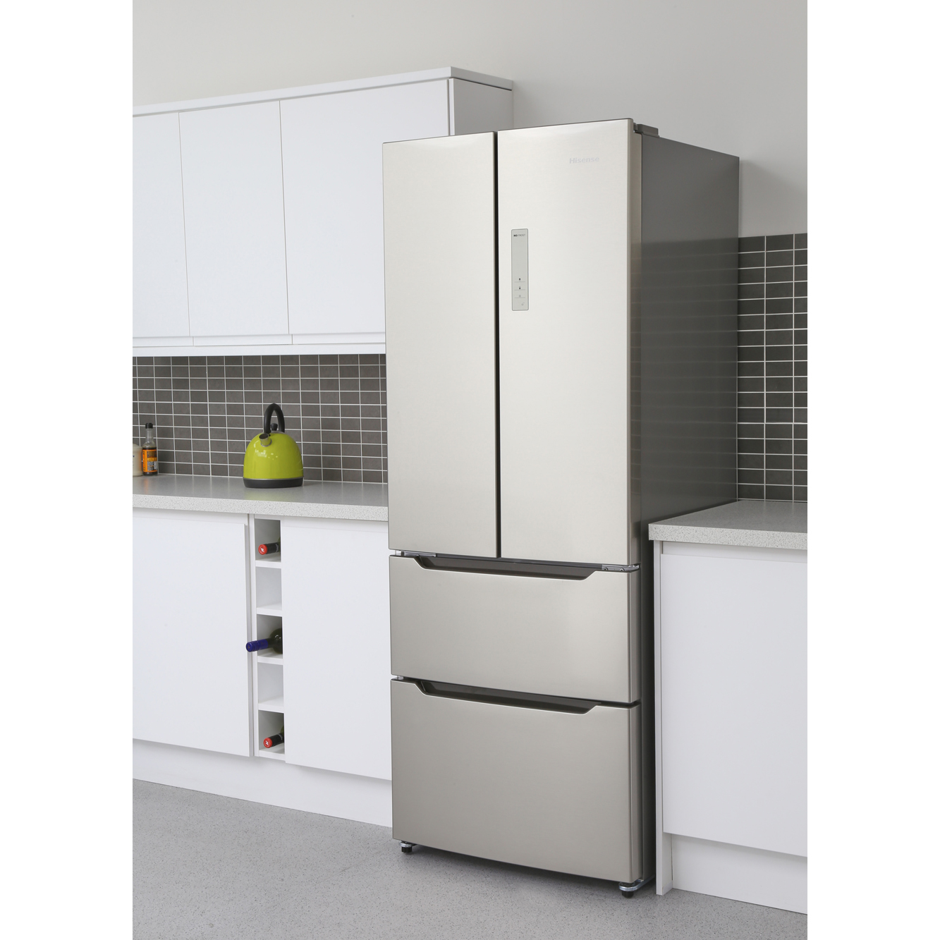 Buy Hisense RF528N4AC1 American Fridge Freezer Grey/Steel Marks