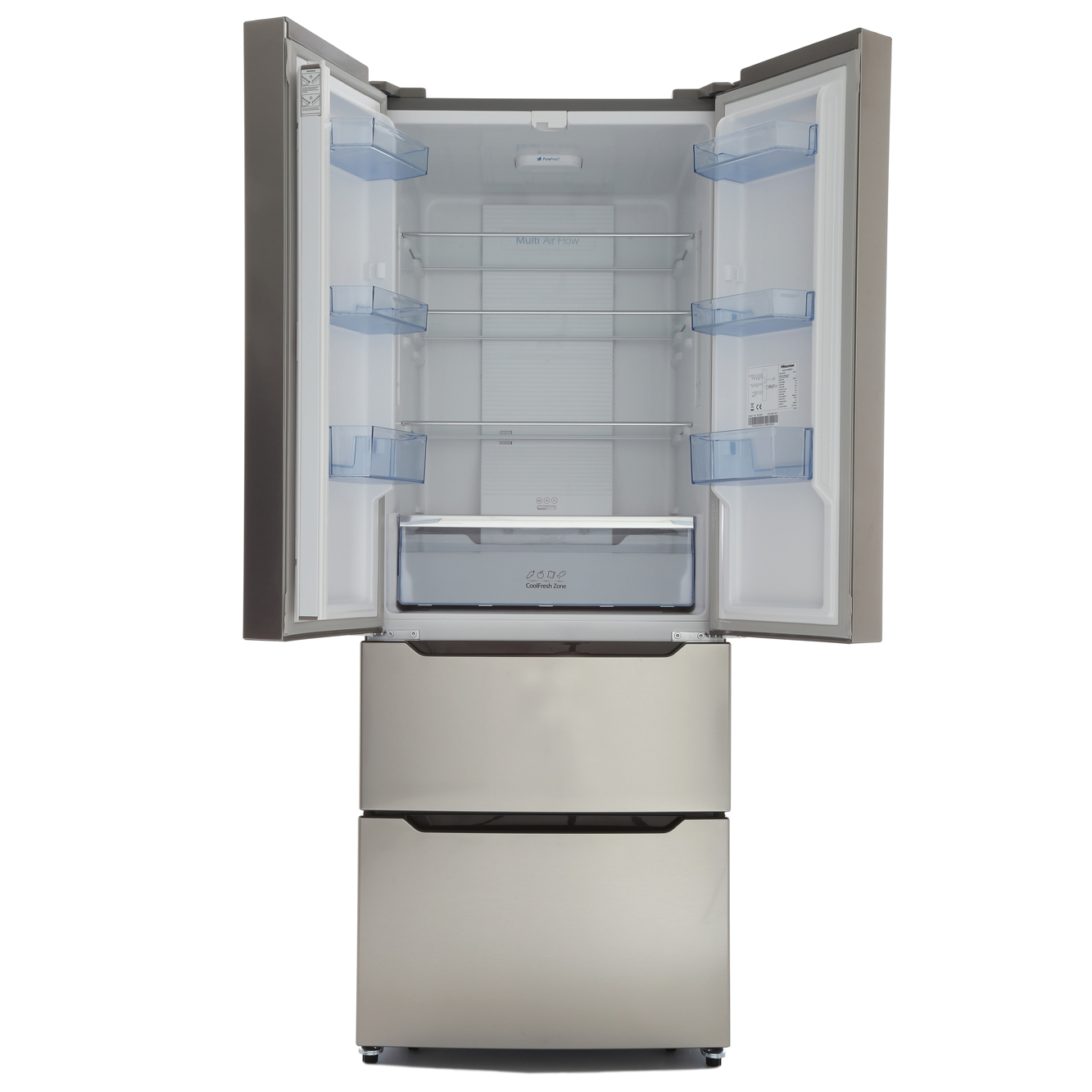 Buy Hisense RF528N4AC1 American Fridge Freezer Grey/Steel Marks