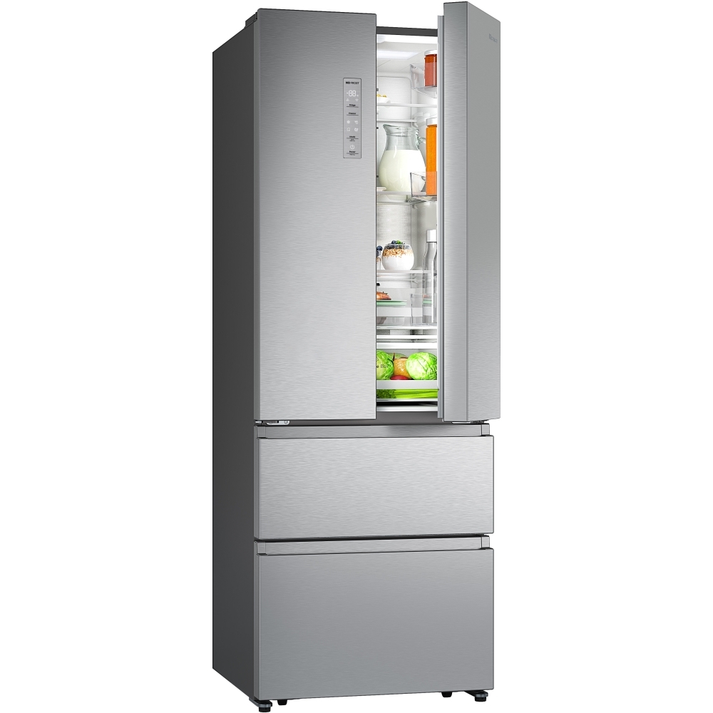 Hisense RF632N4AIE1 American Fridge Freezer, Stainless Steel, E Rated,  Non-Plumbed