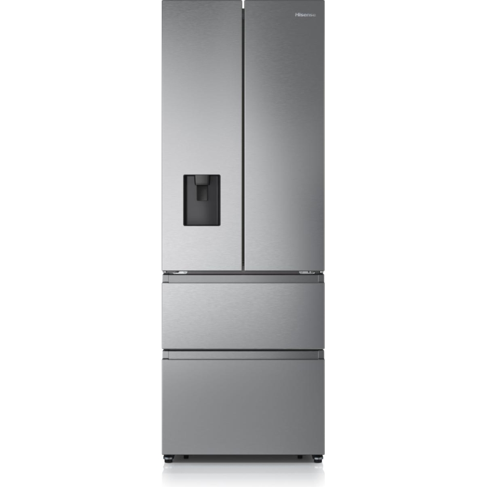 Hisense RF632N4WIE American Fridge Freezer, Stainless Steel, E Rated,  Non-Plumbed