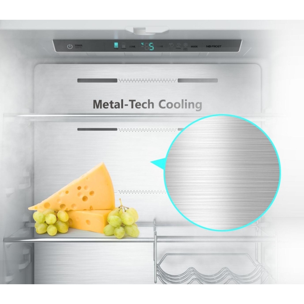 Hisense RF632N4WIE American Fridge Freezer, Stainless Steel, E Rated,  Non-Plumbed