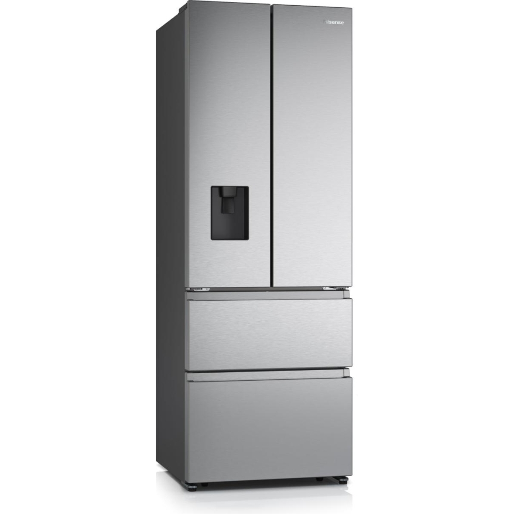 Hisense RF632N4WIE American Fridge Freezer, Stainless Steel, E Rated,  Non-Plumbed