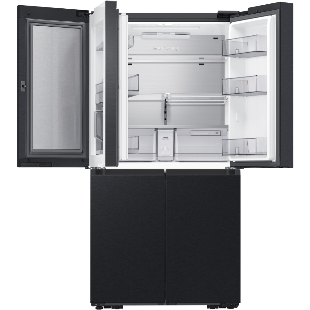 Samsung RF65DG960EB1 Series 9 American Fridge Freezer with Beverage Center, Black,  Plumbed, E Rated