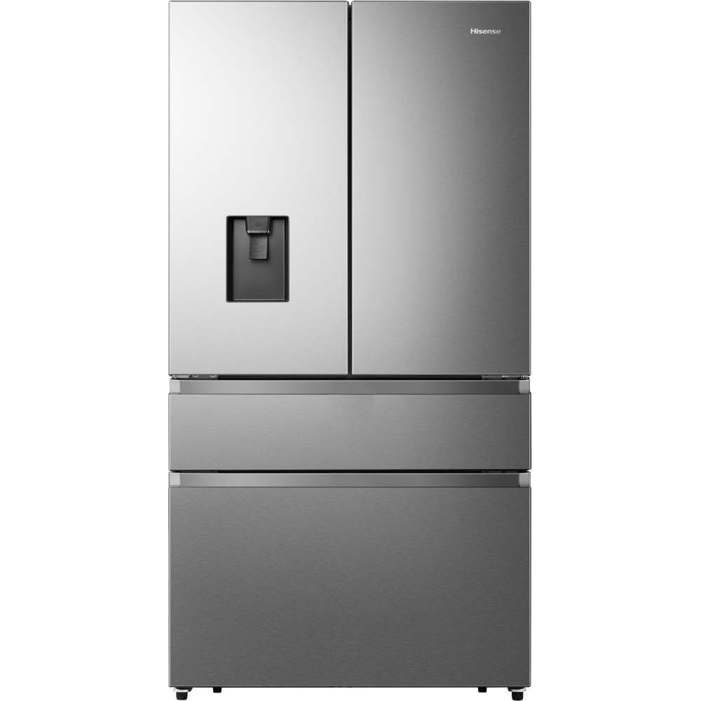 Hisense RF749N4SWSE American Fridge Freezer, Stainless Steel, E Rated,  Non-Plumbed