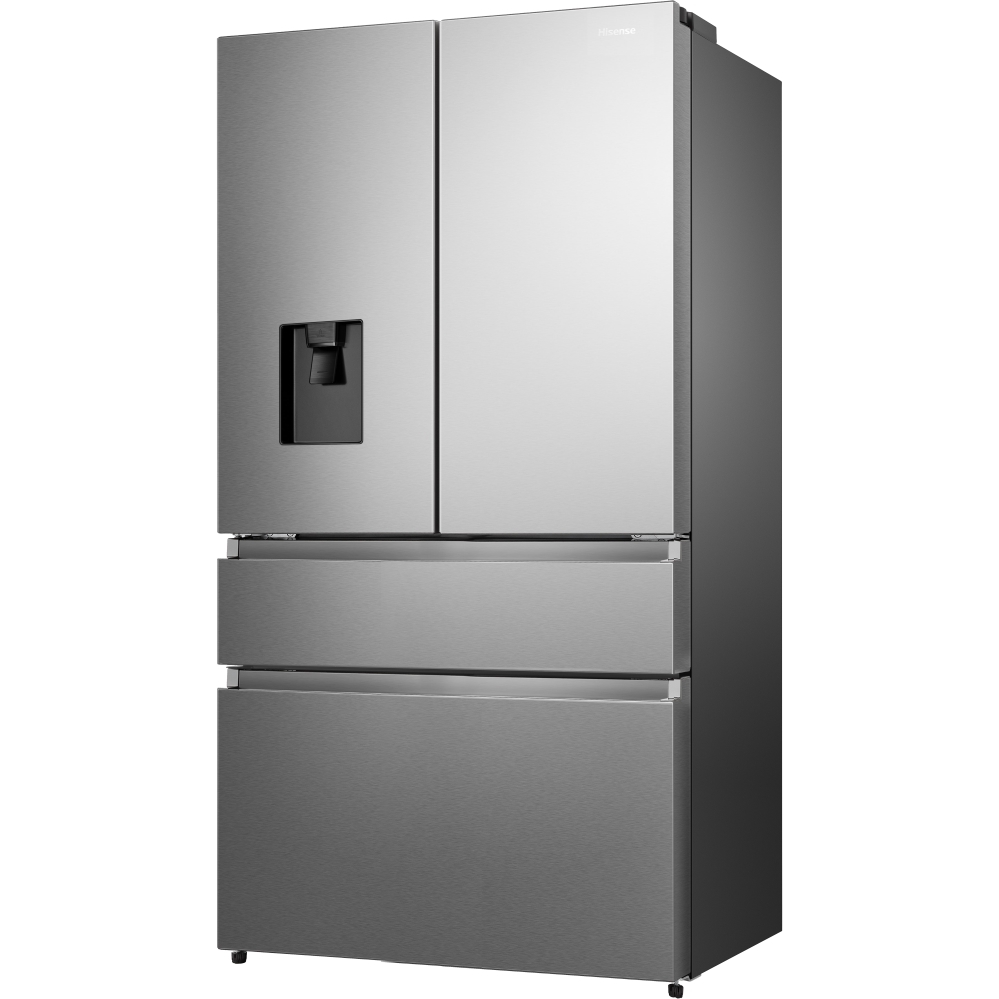 Hisense RF749N4SWSE American Fridge Freezer, Stainless Steel, E Rated,  Non-Plumbed