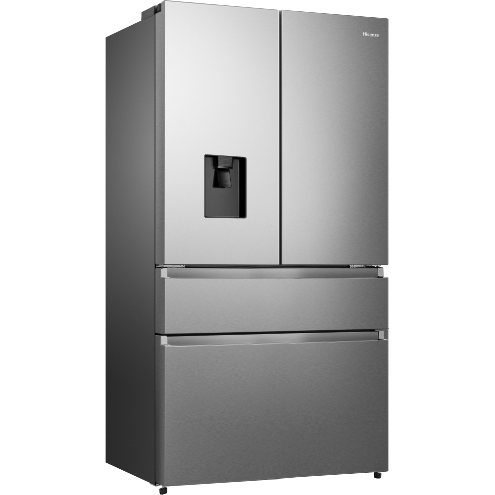 Hisense RF749N4SWSE American Fridge Freezer, Stainless Steel, E Rated,  Non-Plumbed