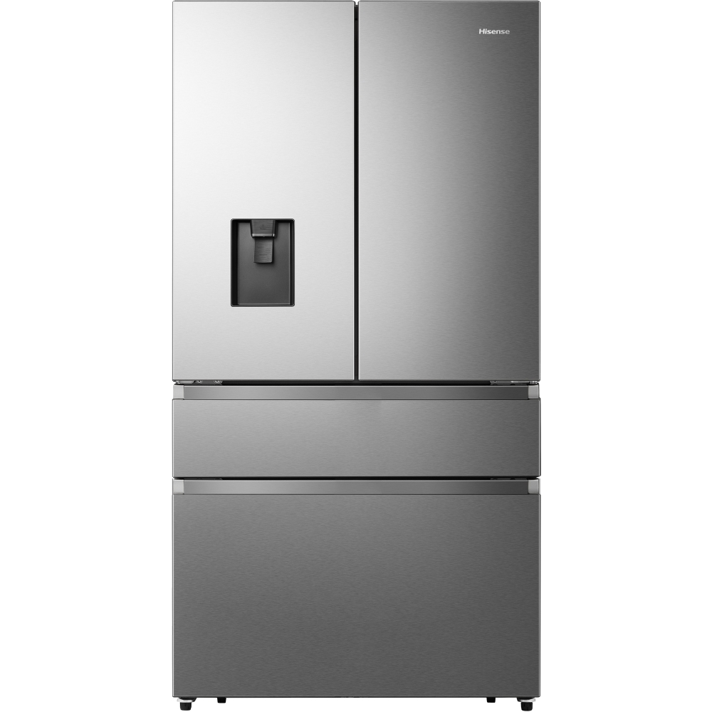 Hisense RF749N4SWSE American Fridge Freezer, Stainless Steel, E Rated,  Non-Plumbed