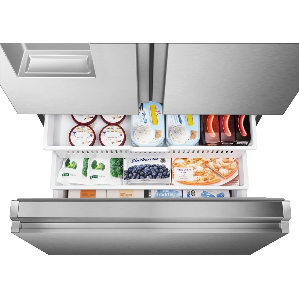 Hisense RF793N4SASE American Fridge Freezer, Stainless Steel, E Rated,  Plumbed
