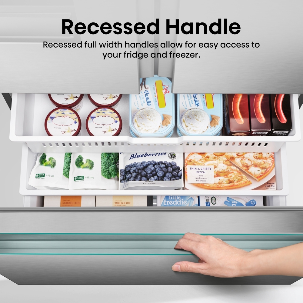 Hisense RF793N4SASE American Fridge Freezer, Stainless Steel, E Rated,  Plumbed