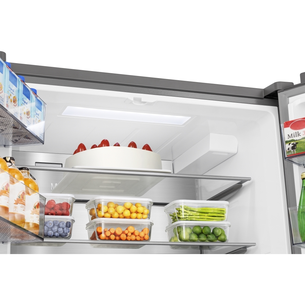 Hisense RF815N4SESE American Fridge Freezer,  Plumbed, Stainless Steel, E Rated