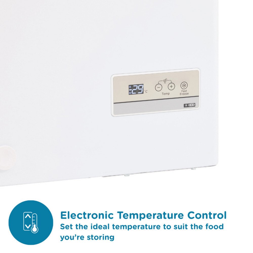 Sensis RFCHT01F137EW Static 137l Chest Freezer, White, E Rated