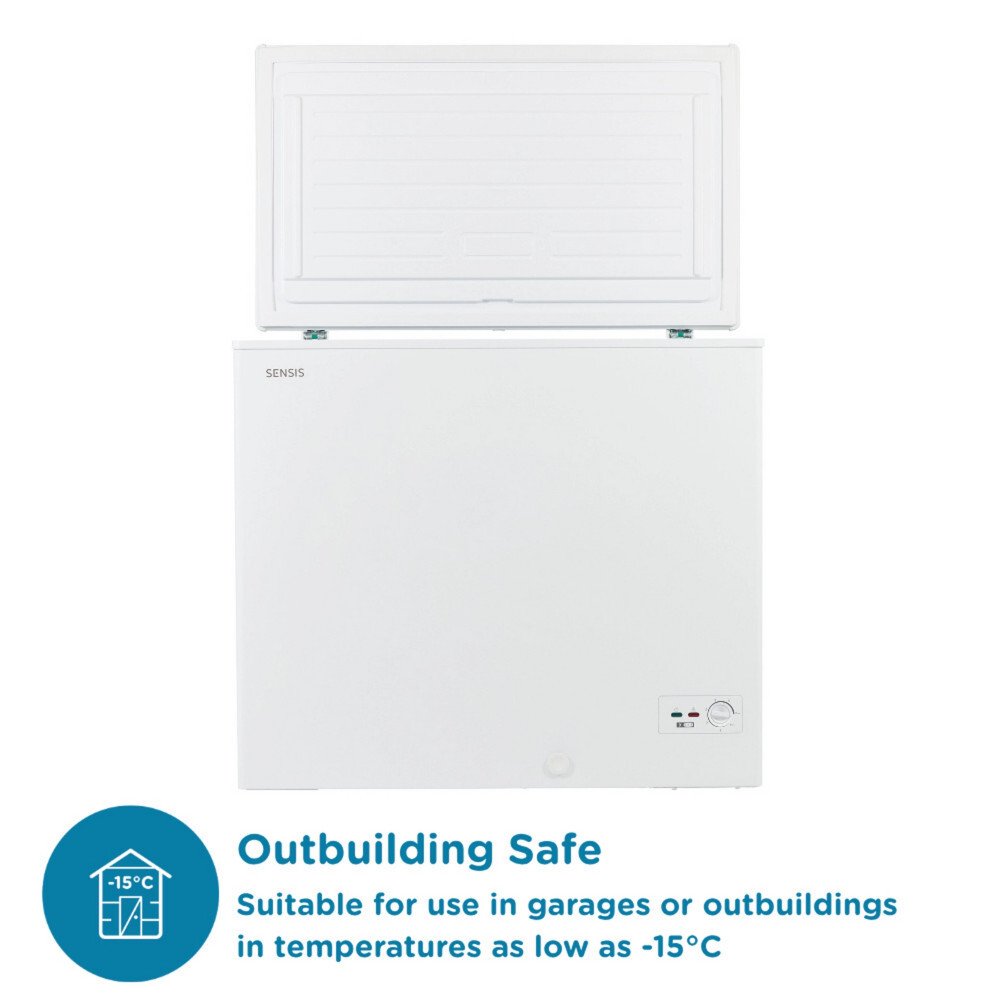 Sensis RFCHT01F196EW Static 196l Chest Freezer, White, E Rated