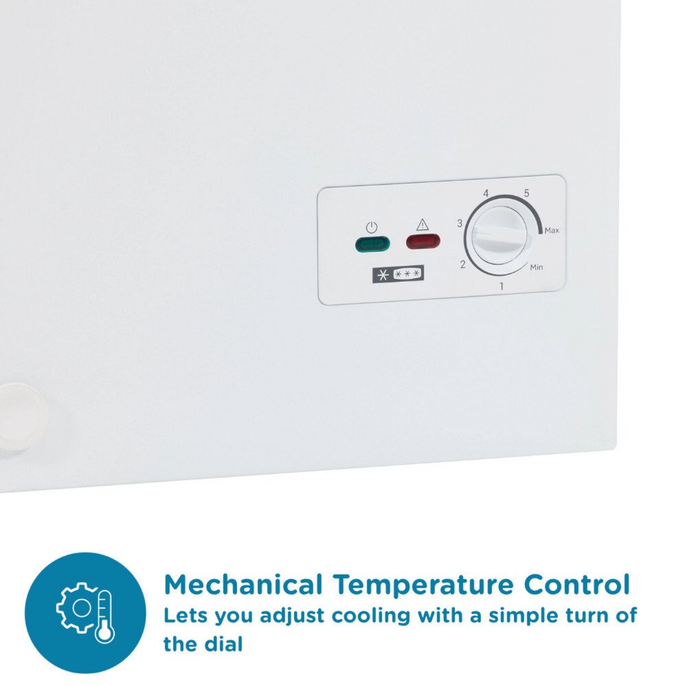 Sensis RFCHT01F196EW Static 196l Chest Freezer, White, E Rated