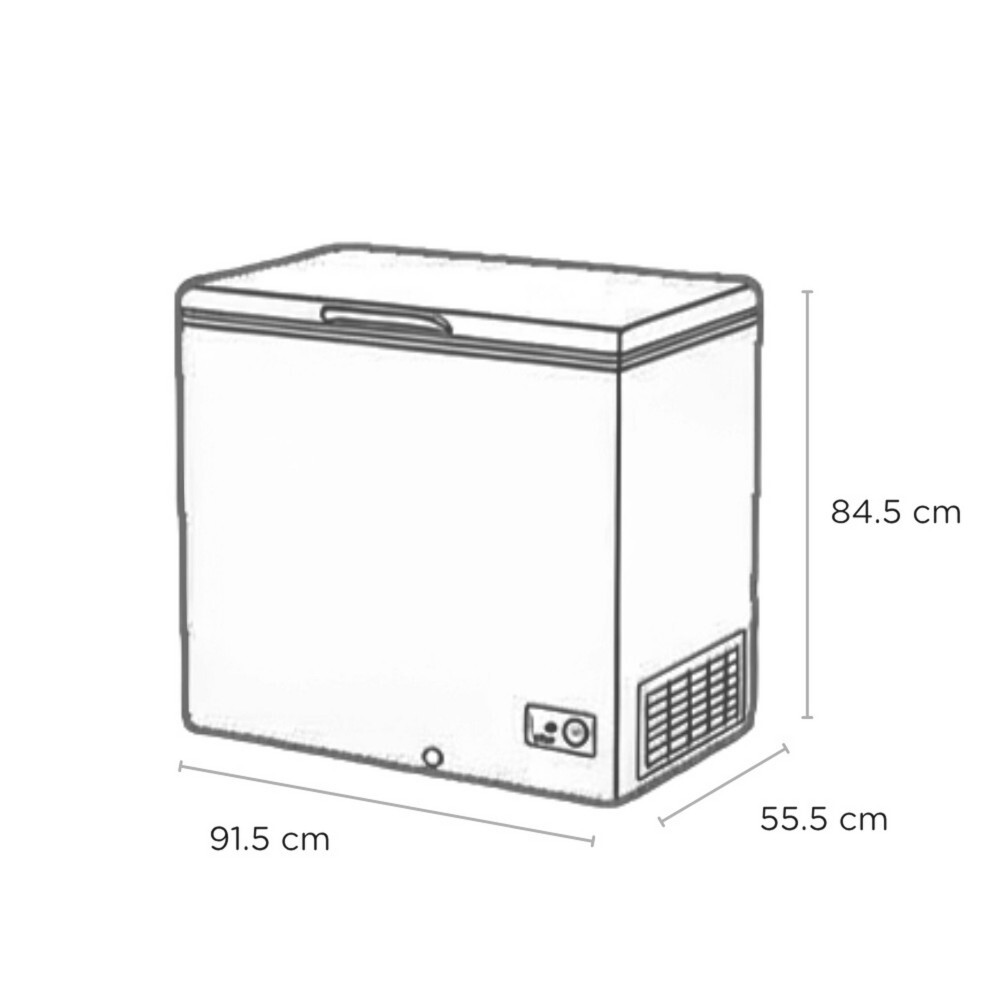 Sensis RFCHT01F196EW Static 196l Chest Freezer, White, E Rated