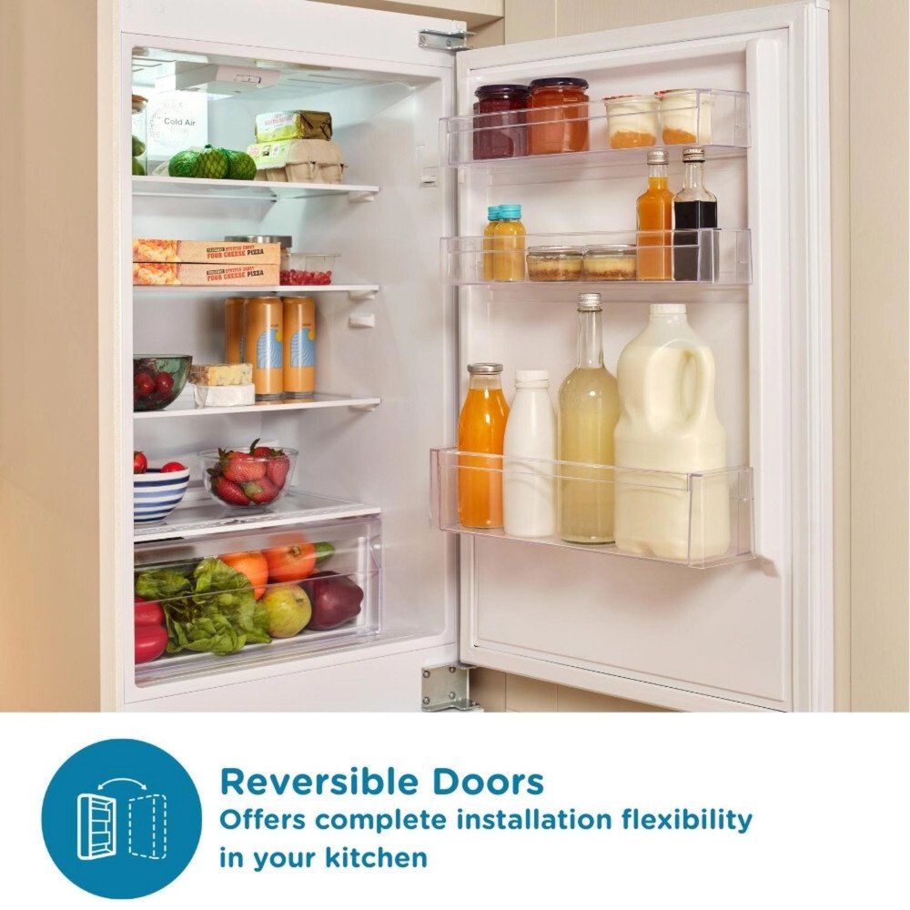 Sensis RFCMBI015450EW Integrated Fridge Freezer, Sliding Hinge, 50/50, E Rated