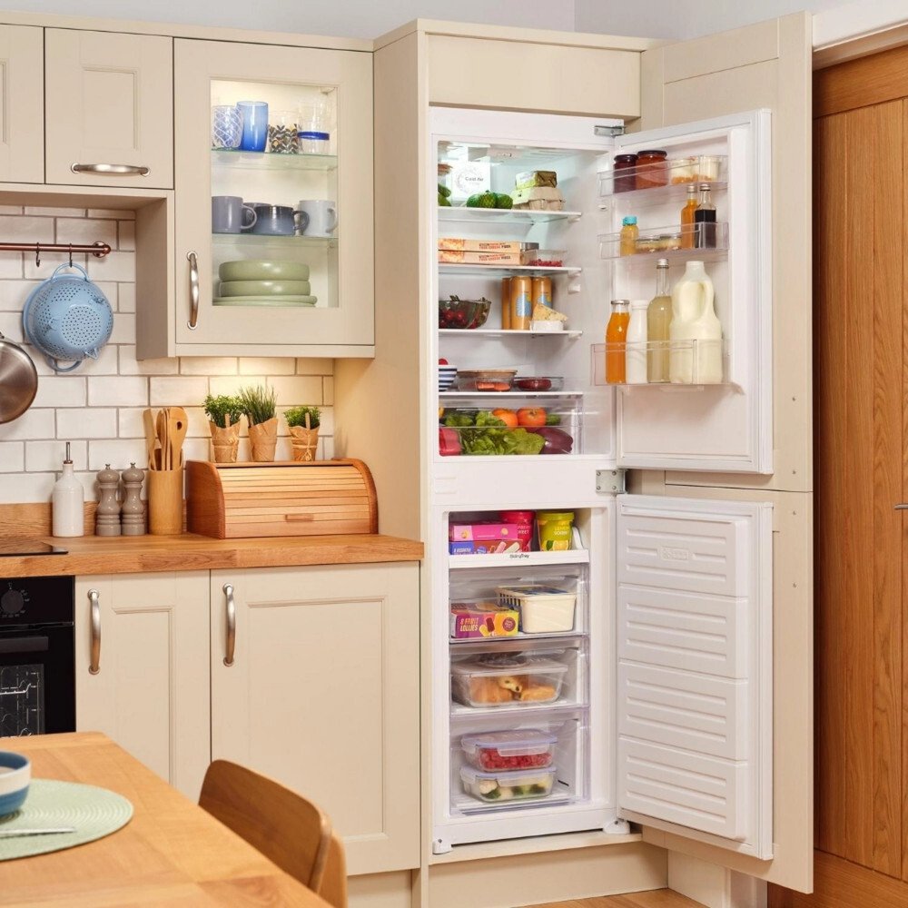 Sensis RFCMBI015450EW Integrated Fridge Freezer, Sliding Hinge, 50/50, E Rated