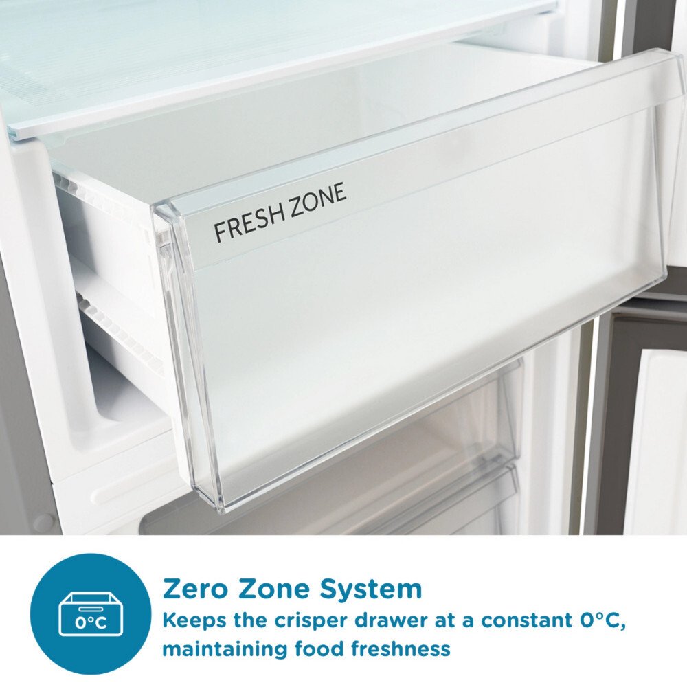 Sensis RFCMF0154ES Total No Frost Fridge Freezer, 60/40, Silver, E Rated