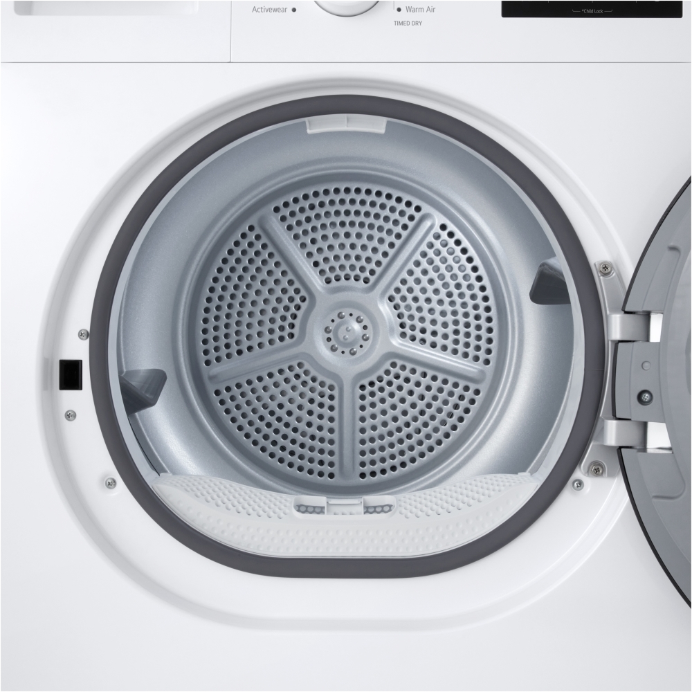 LG RHA1008NWK Heat Pump Tumble Dryer, 8kg, White, A++ Rated