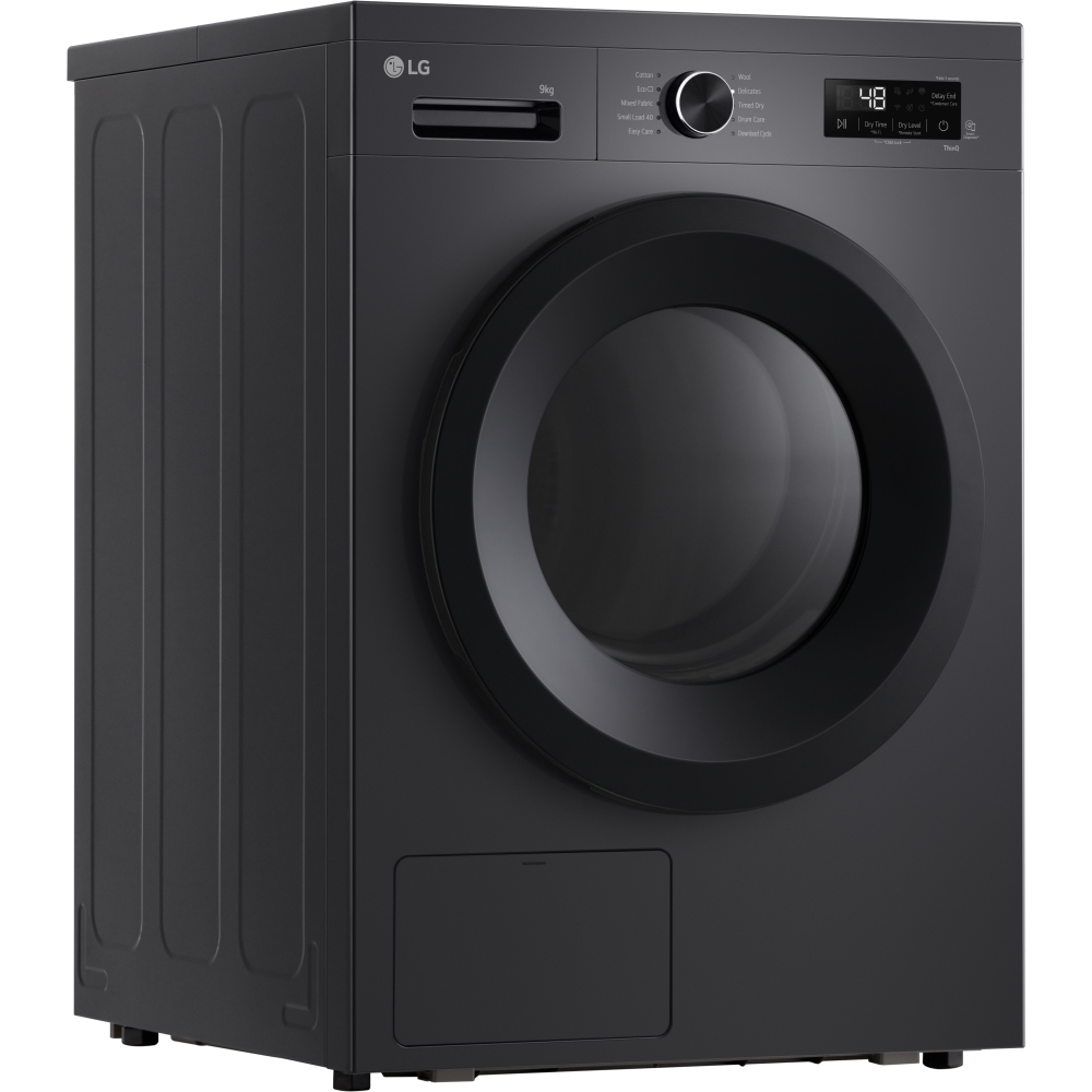 LG RHX1009NMK Heat Pump Tumble Dryer, 9kg, Grey, A+++ Rated