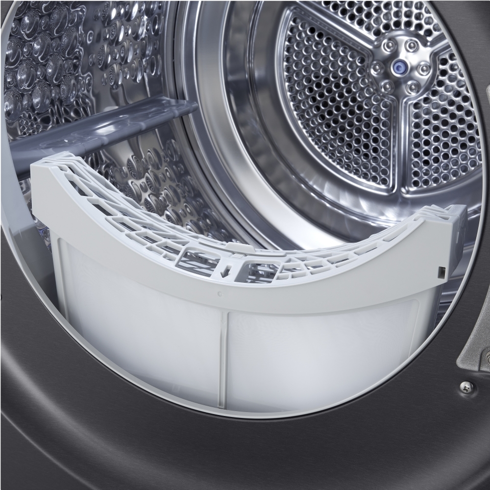 LG RHX7009TBB Heat Pump Tumble Dryer, 9kg, Black, A+++ Rated