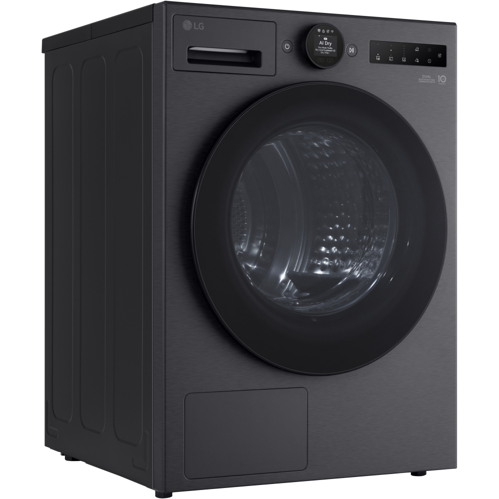 LG RHX7009TBB Heat Pump Tumble Dryer, 9kg, Black, A+++ Rated