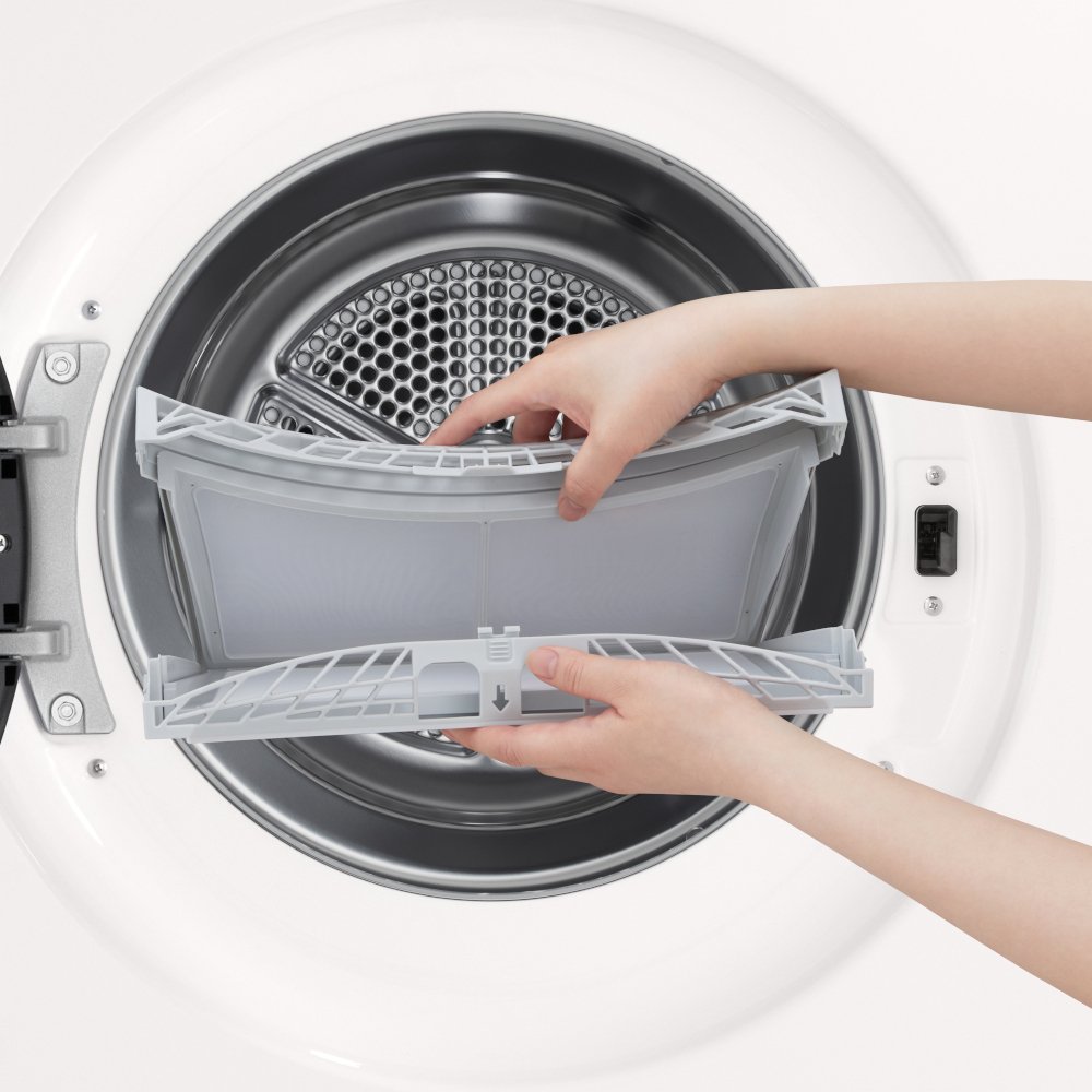 LG RHX7010TWB Heat Pump Tumble Dryer, 10kg, White, A+++ Rated
