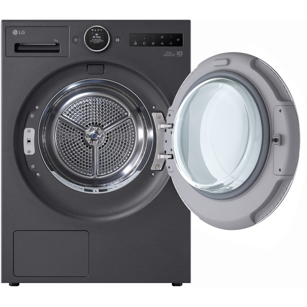 LG RHX9009TBC Heat Pump Tumble Dryer, 9kg, A+++ Rated