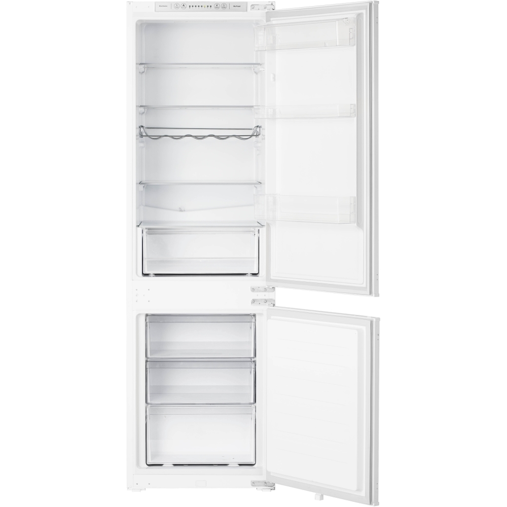 Hisense RIB312F4AWE No Frost Integrated Fridge Freezer, Sliding Hinge, 70/30, White, E Rated