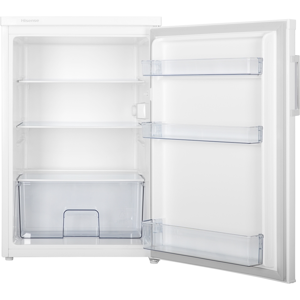 Hisense RL170D4BWE Under Counter Larder Fridge, White, E Rated Marks