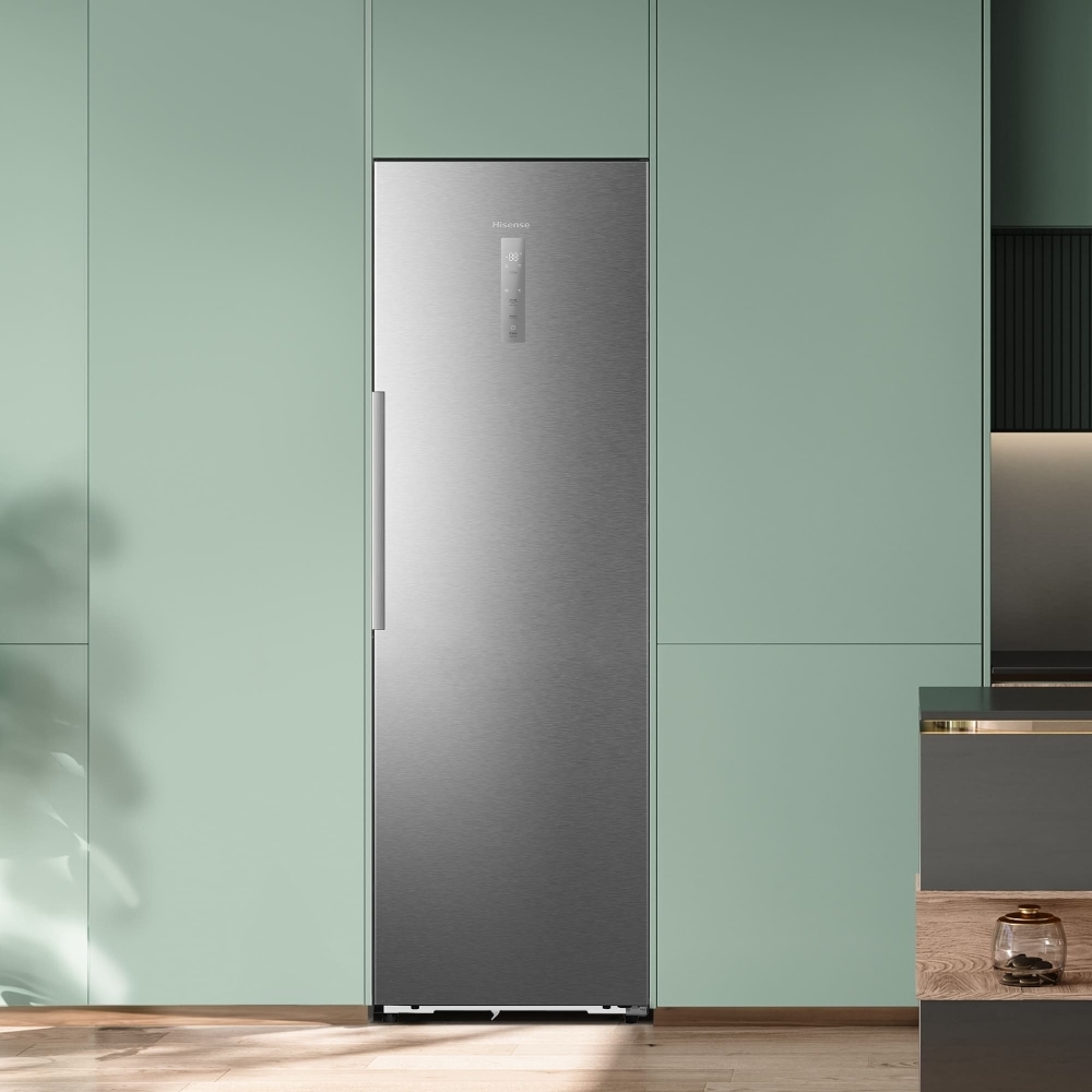Hisense RL3K370SAIE Hi3 Tall Larder Fridge, Stainless Steel, E Rated