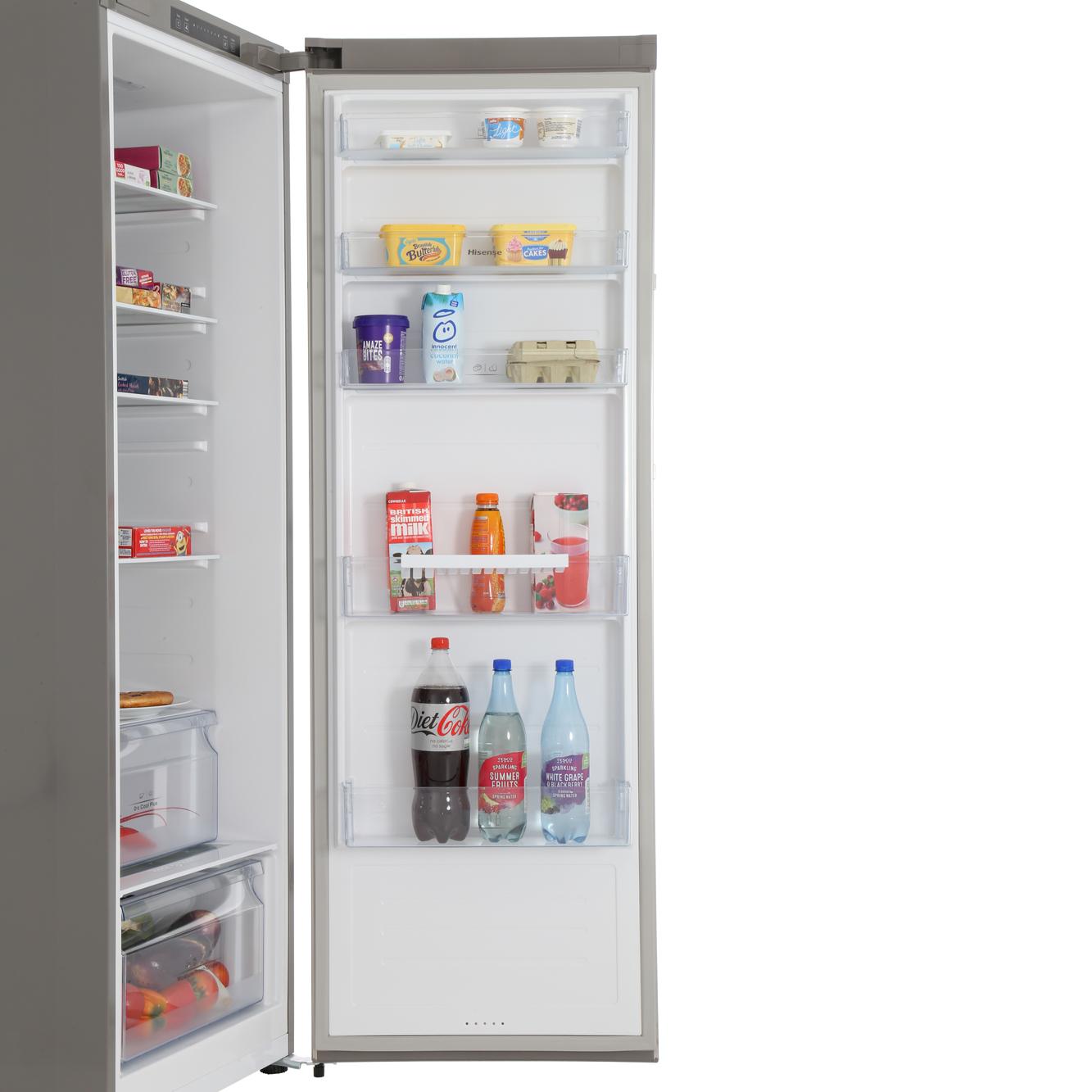 Buy Hisense RL423N4AC1 Tall Larder Fridge Stainless Steel/Grey