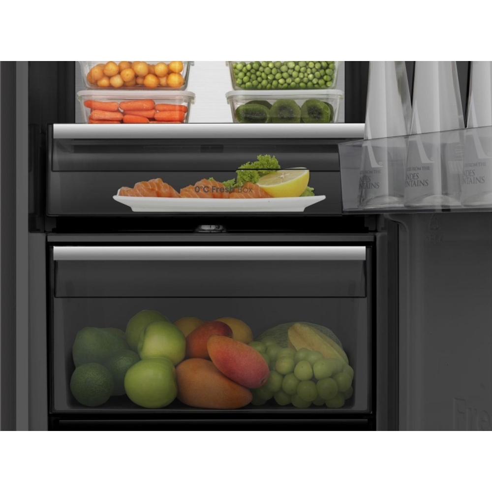 Hisense RL5K370GSFC Tall Larder Fridge, Black, C Rated