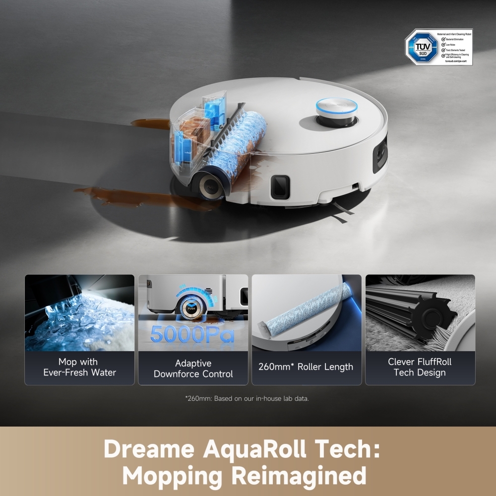 Dreame RLH71DE-1 Robot Vacuum Cleaner, White