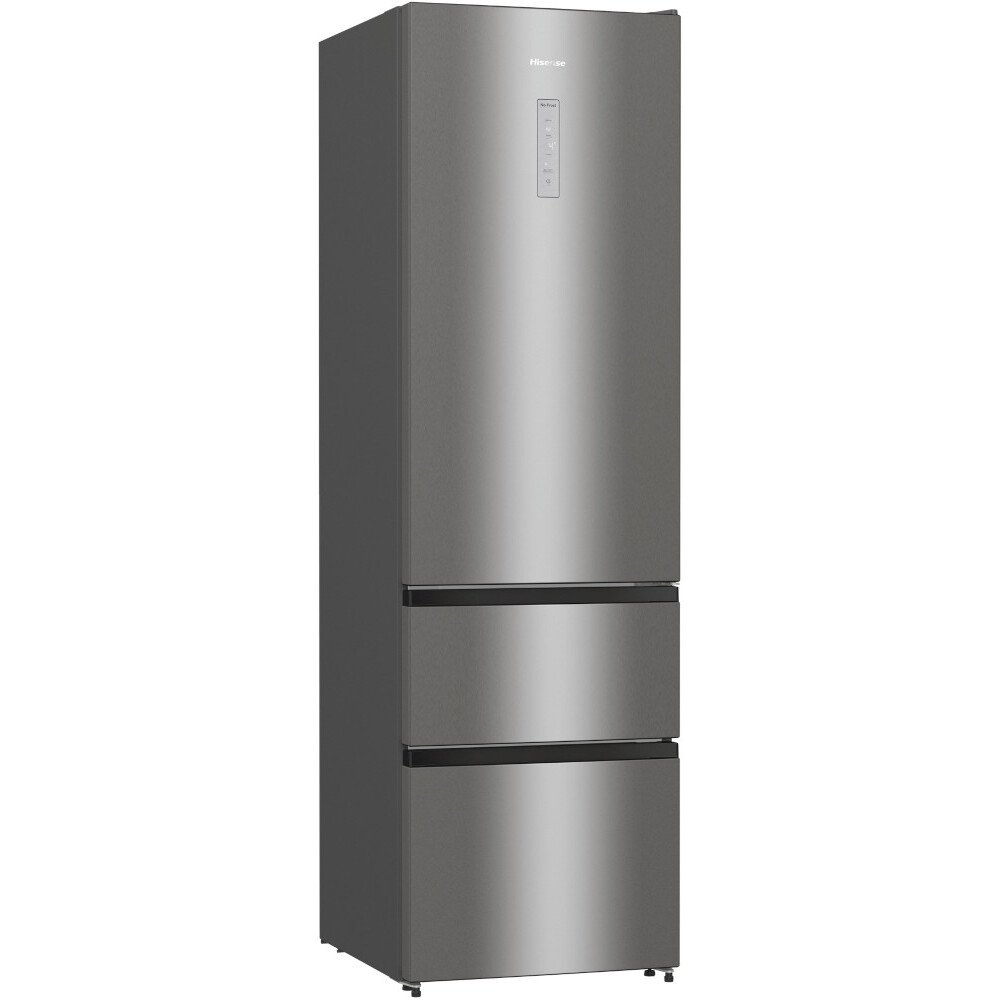 Hisense RM469N4ACDUK Total No Frost Fridge Freezer, 60/40, Stainless Steel, D Rated