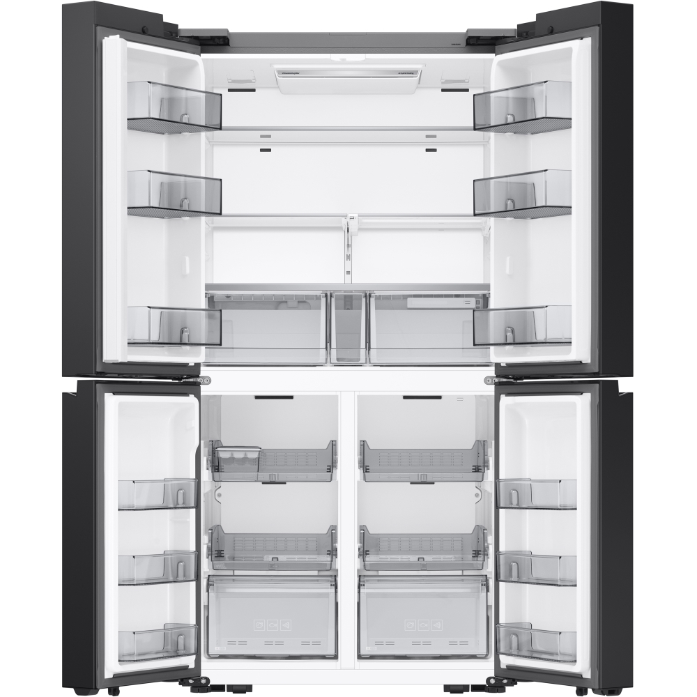 Samsung RM70F67RDREU Series 8 Smart American Fridge Freezer, Stainless Steel, D Rated,  Non-Plumbed