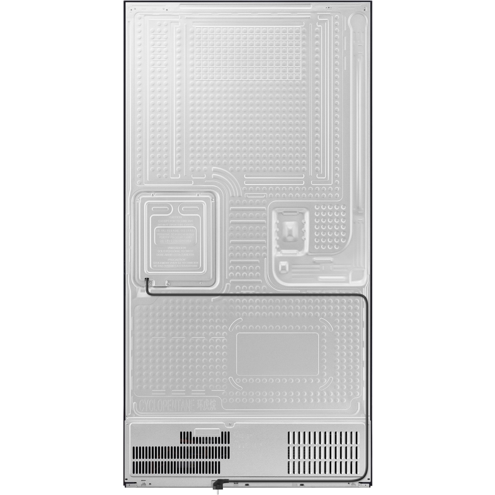 Samsung RM70F67RDREU Series 8 Smart American Fridge Freezer, Stainless Steel, D Rated,  Non-Plumbed