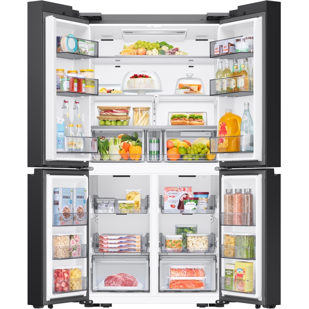 Samsung RM70F67RDREU Series 8 Smart American Fridge Freezer, Stainless Steel, D Rated,  Non-Plumbed
