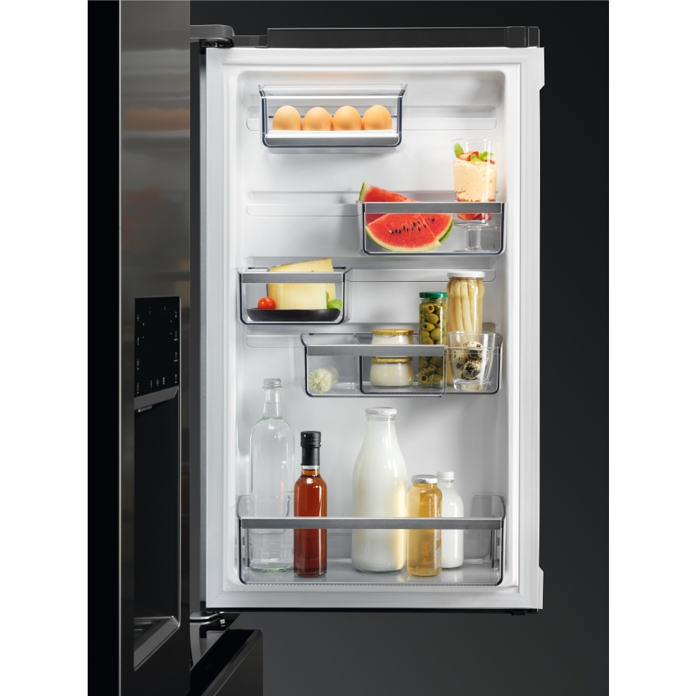 AEG RMB954E9VX 9000 MultiSwitch American Fridge Freezer, Stainless Steel, E Rated,  Plumbed