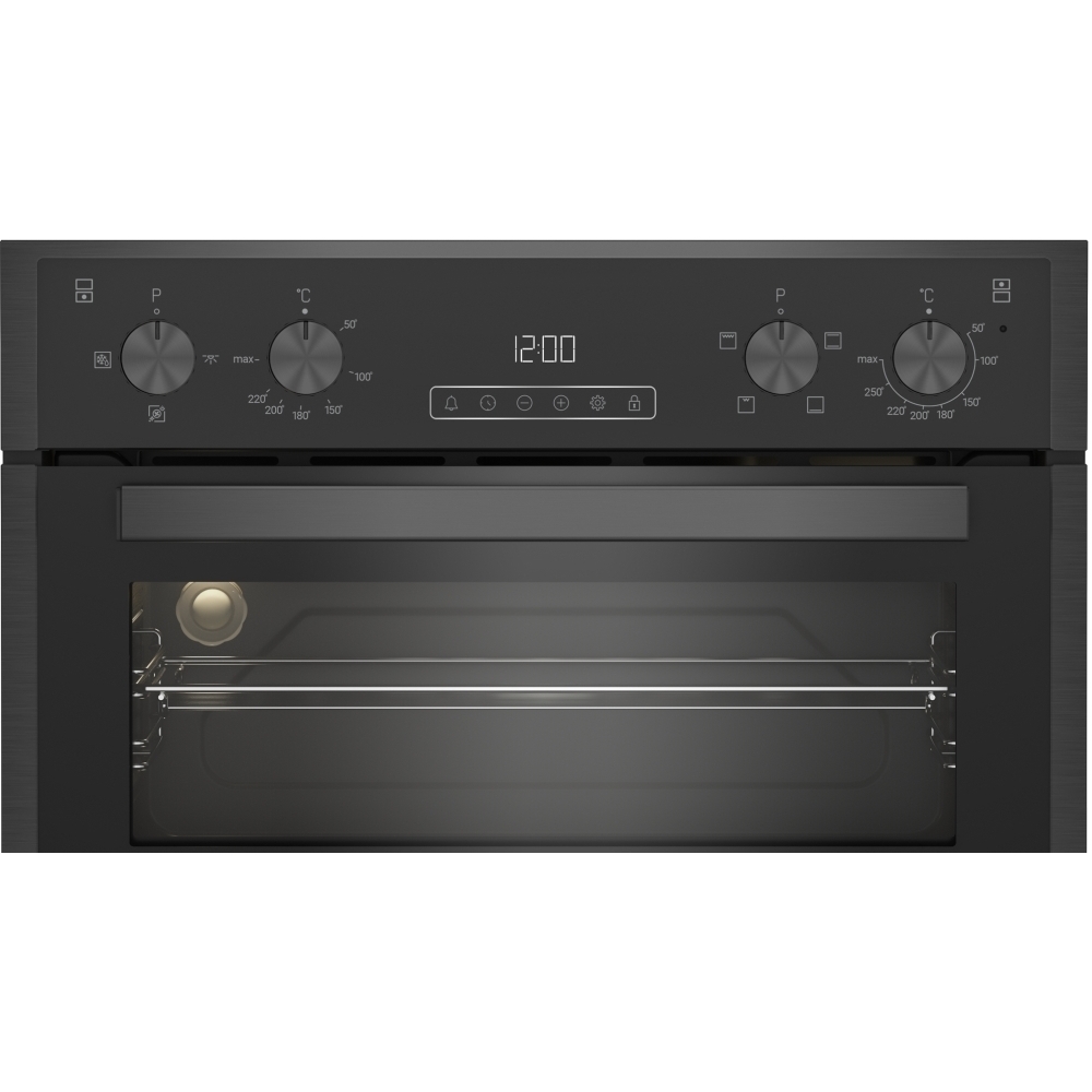 Blomberg RODN9202DX Built-In Electric Double Oven, Grey, A Rated