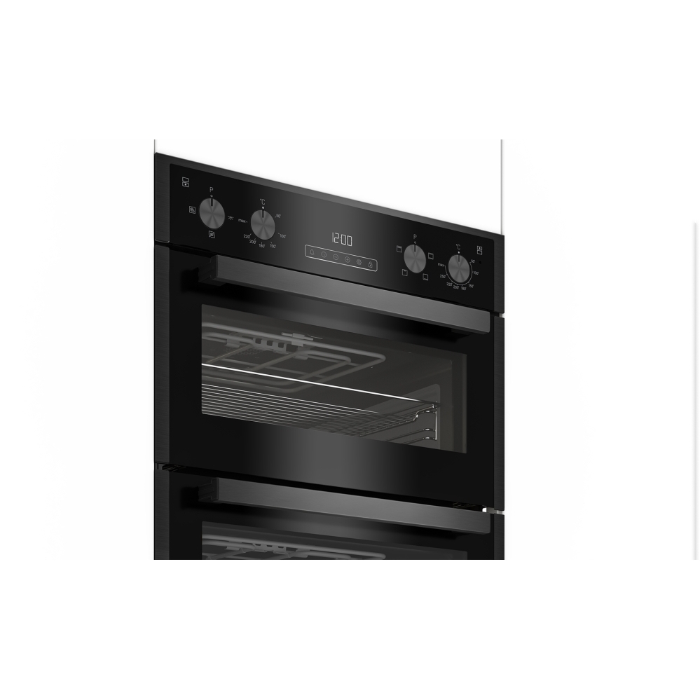 Blomberg RODN9202DX Built-In Electric Double Oven, Grey, A Rated