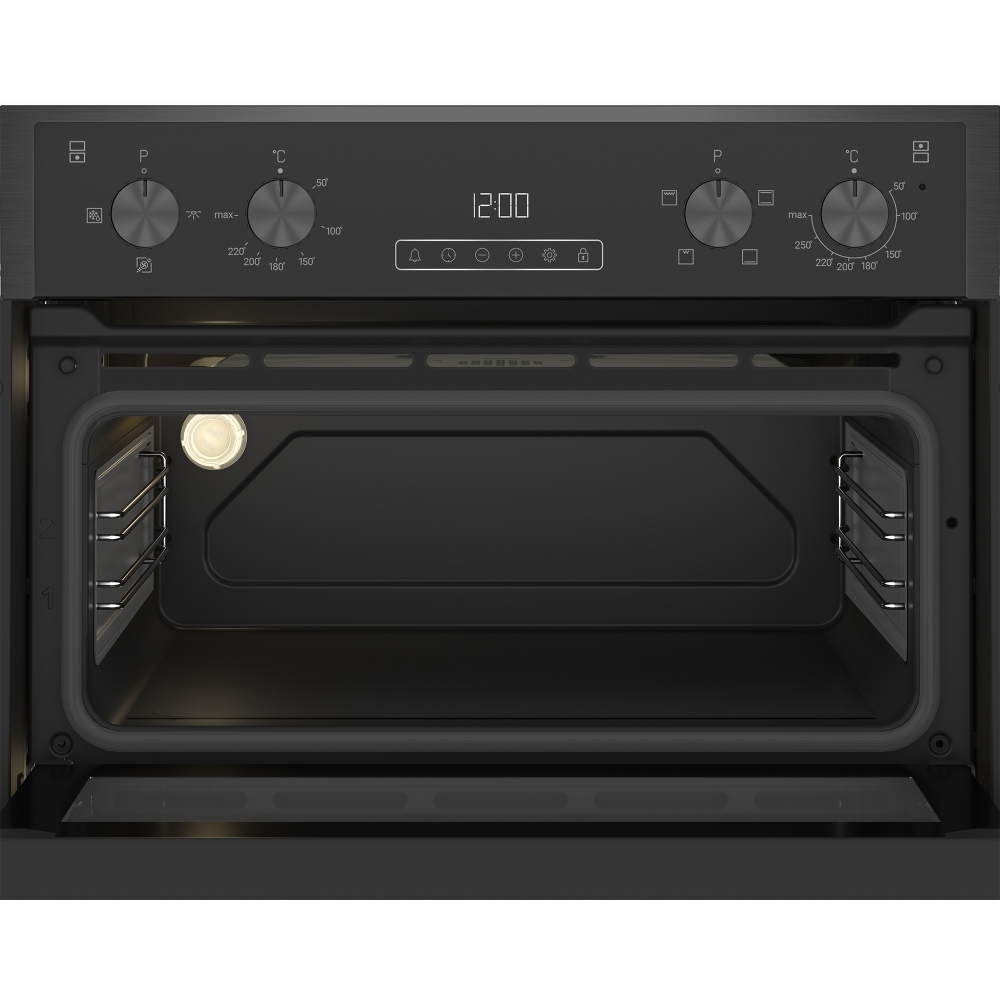 Blomberg RODN9202DX Built-In Electric Double Oven, Grey, A Rated