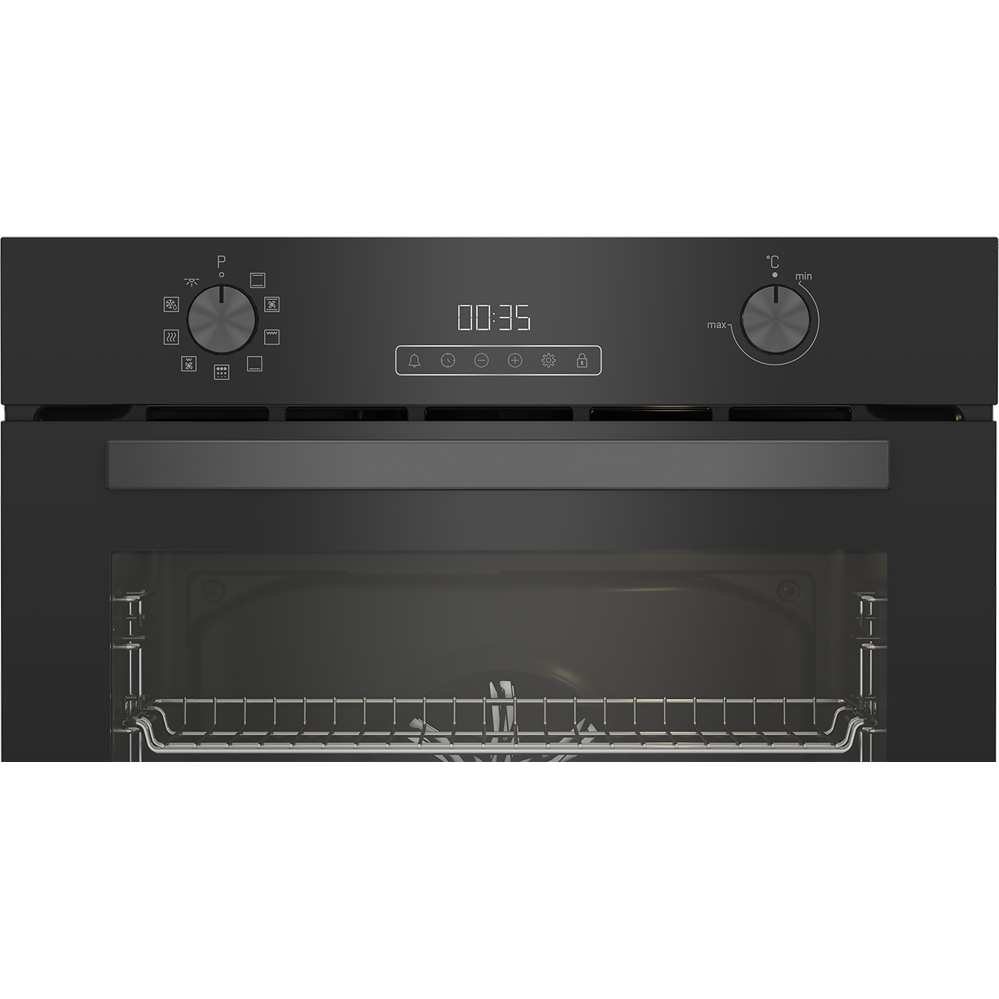 Blomberg ROEN8232BP Built-In Electric Single Oven with Pyrolytic Cleaning, Black, A Rated