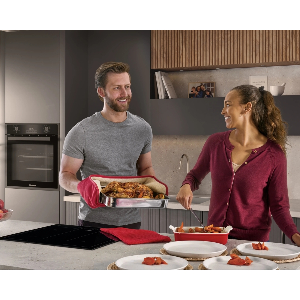 Blomberg ROEN9202DX Built-In Electric Single Oven, Grey, A Rated