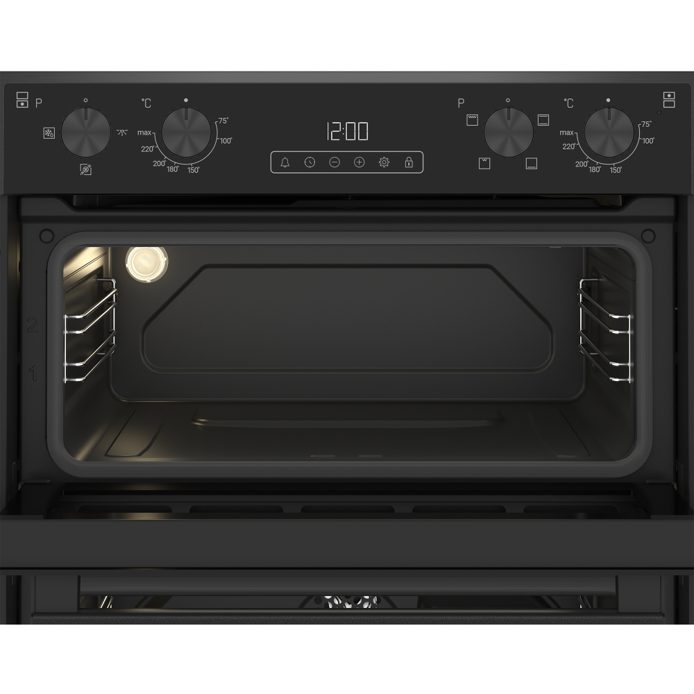 Blomberg ROTN9202DX Built-Under Electric Double Oven, Grey, A Rated