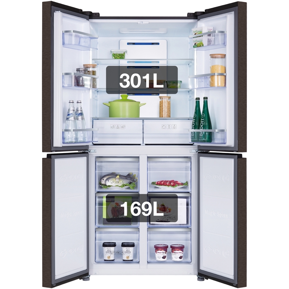 Buy TCL RP470CXE0UK American Fridge Freezer AntiFingerprint Matte