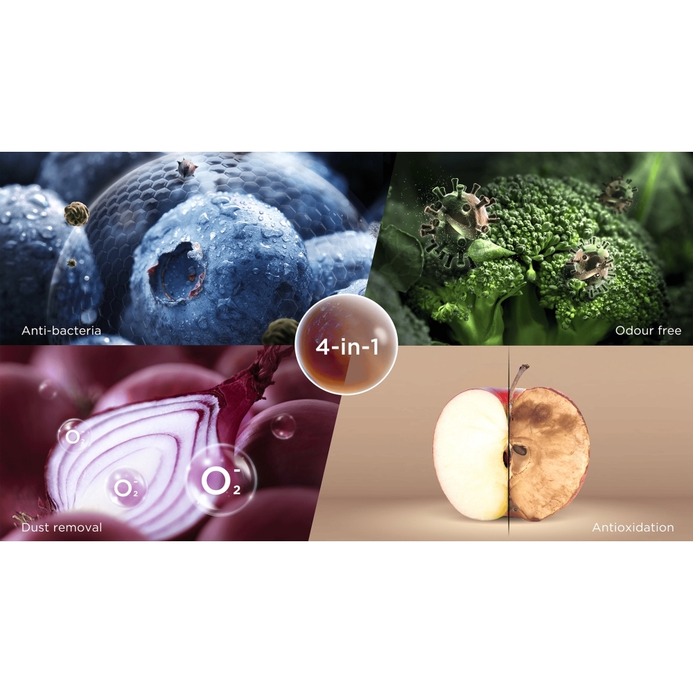 TCL RP505SSE2UK American Fridge Freezer,  Non-Plumbed, Grey, E Rated